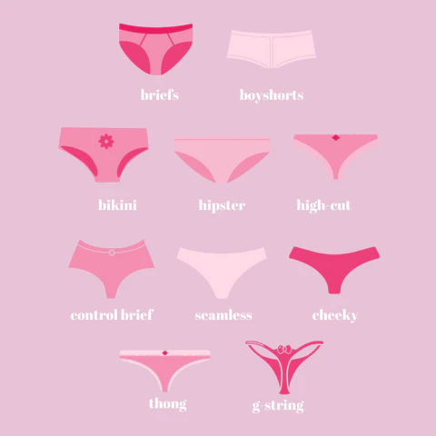 types of underwear  
