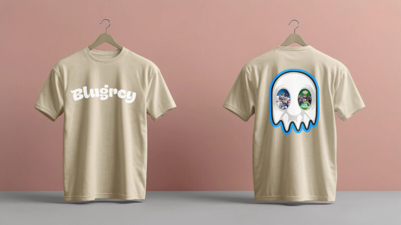 Printed : Off White T shirt - Image 4